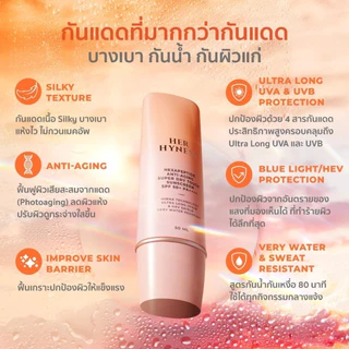 HER HYNESS ROYAL HYA WATER SUNSCREEN เฮอ ไฮเนส กันแดด SPF50+ PA++++ 30 ml. ครีมกันแดด