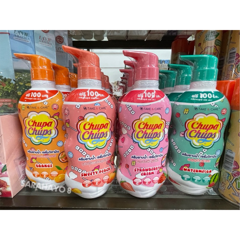 Chupa Chups Take & Care Cream Bath And Shower 550ml. จูปา จุ๊ปส์ อาบน้ำ