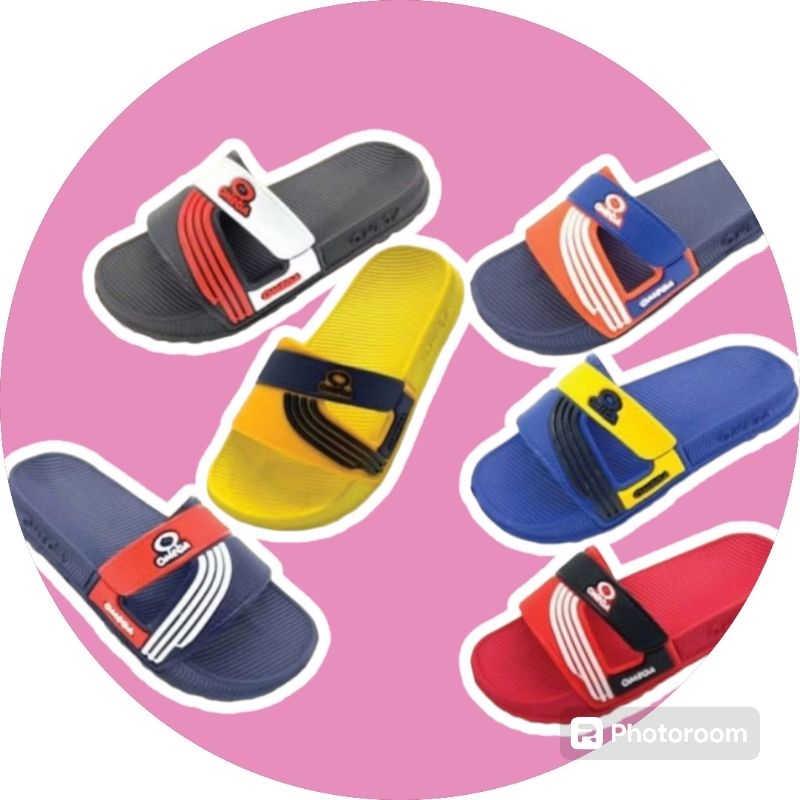 Dr.Foot รองเท้าแตะเด็กแบบสวม Omega รุ่น 1C30-433ML Size 24-35 คละสี