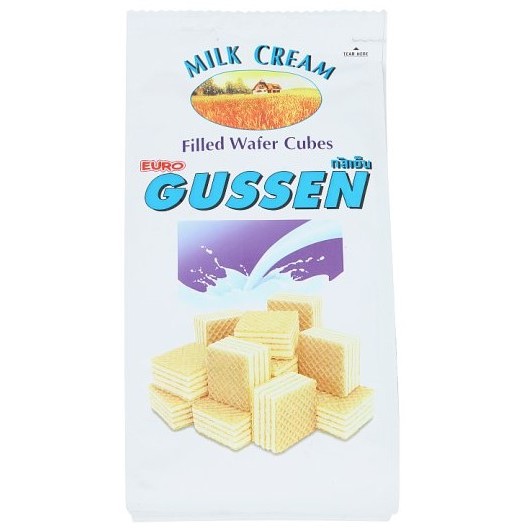กัสเซ็นเวเฟอร์ไส้ครีมนม 100ก.  : GUSSEN