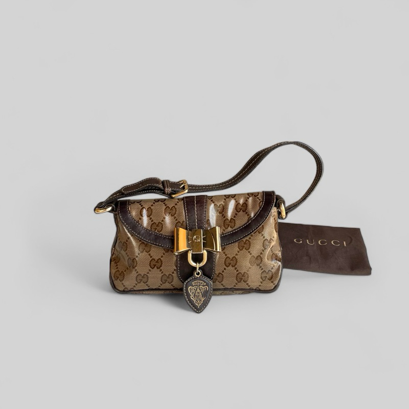 Gucci Monogram Bow Pochette bag