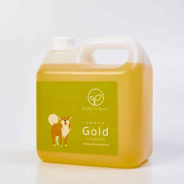 Bubble Bear Gold 3500ml แชมพูสุนัขและแมว บับเบิ้ลแบร์ สำหรับแพ้ง่าย หอมยาวนาน ปลอดภัย แบบแกลลอน