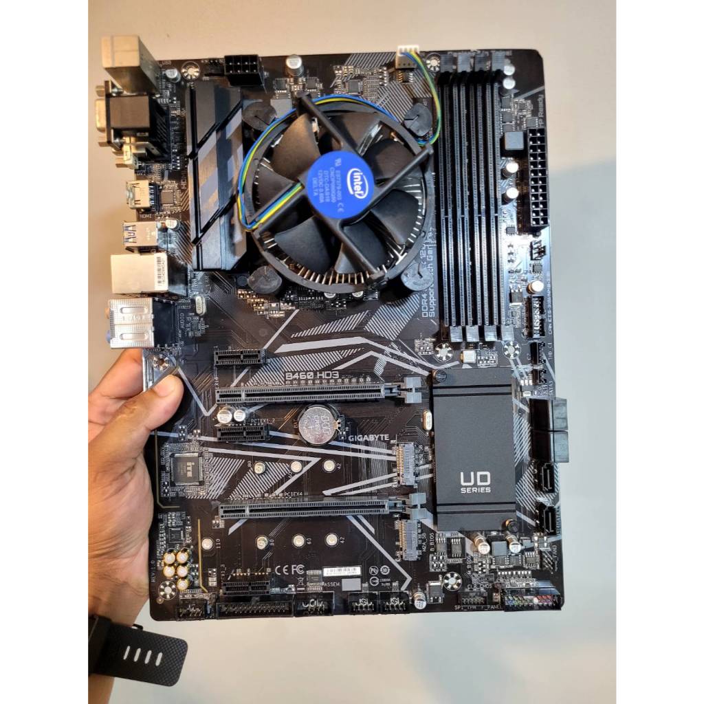 CPU I5-10400F+B460 HD3 ถูกสุดในshopee