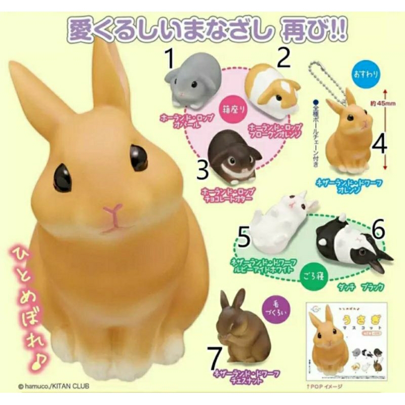 KITAN CLUB Gashapon Bunny Figure