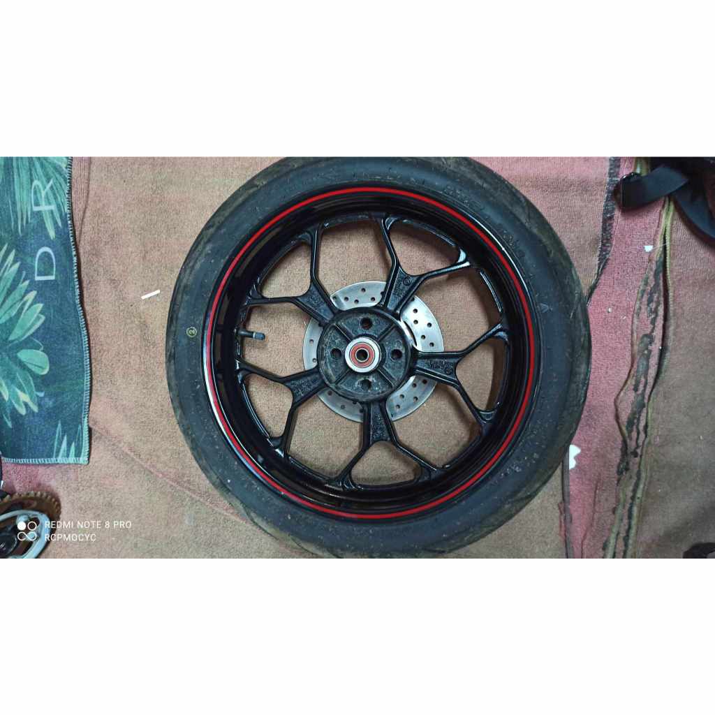 ล้อหลัง ชุดล้อหลัง พร้อมจานเบรคหลัง ยางหลัง  yamaha mslaz mt15 xsr155 ครบชุด สินค้าใช้งานแล้ว*มีดุมเ
