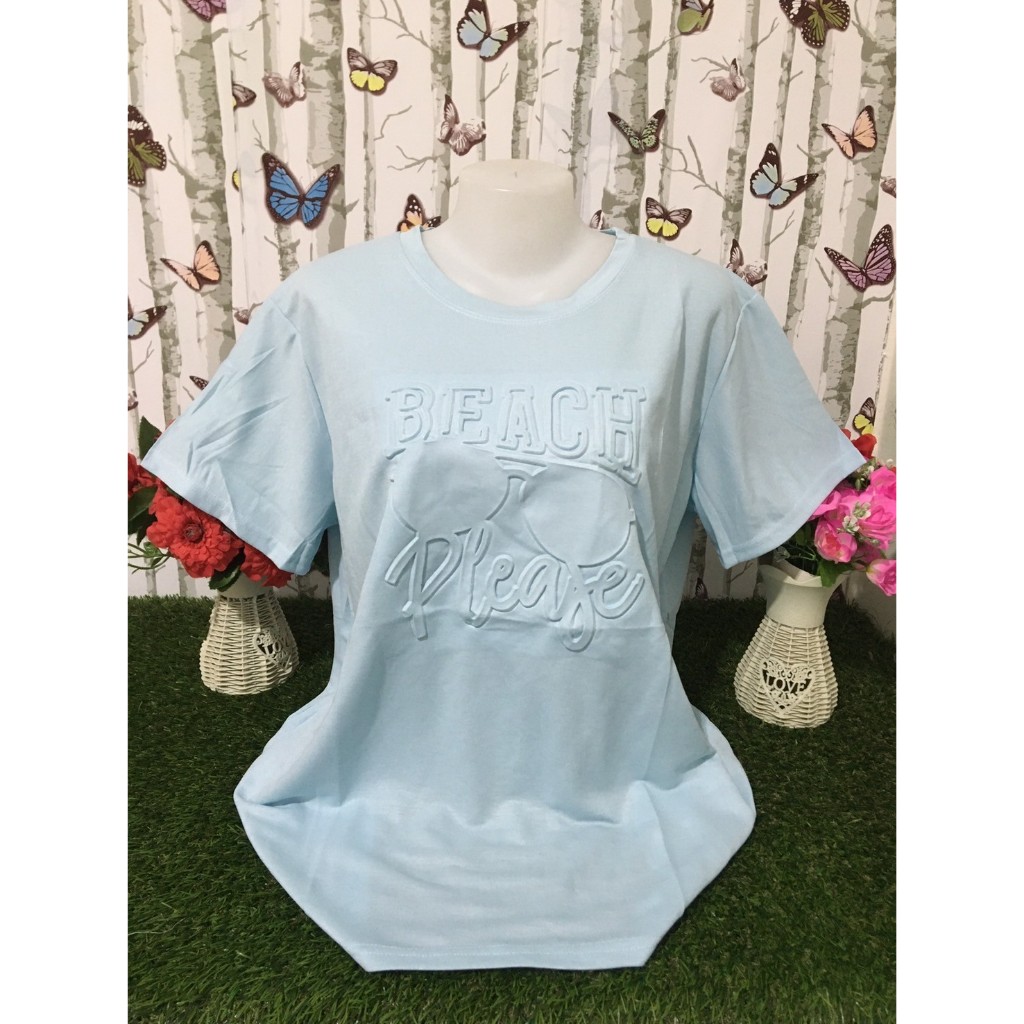 เสื้อแฟชั่นผู้หญิง เสื้อยืดสาวอวบ รอบอก48-50นิ้ว ผ้านิ่ม ใส่สบาย รุ่น9238-2