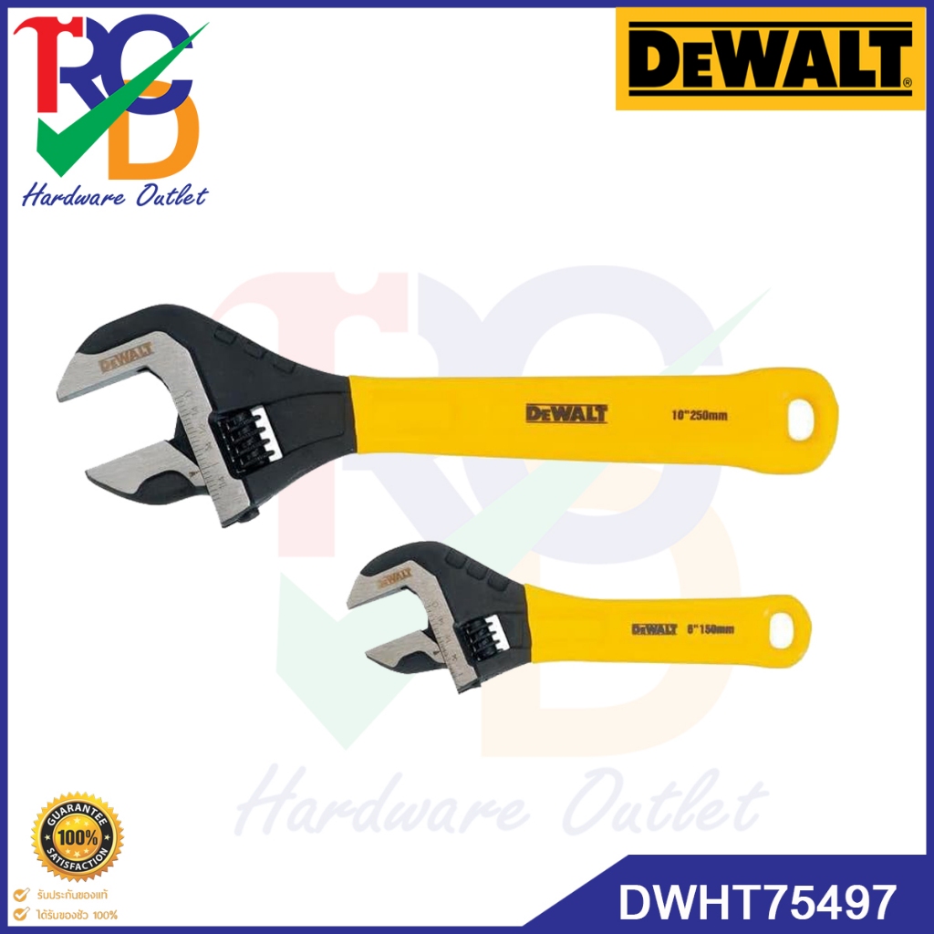 DEWALT รุ่น DWHT75497 ประแจเลื่อนแพกคู่ (6 นิ้ว+10 นิ้ว)