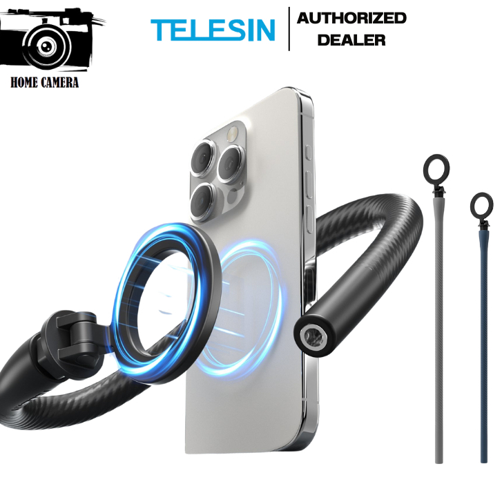 Telesin ตัวยึดแบบยืดหยุ่นสำหรับกล้องแอคชั่น / โทรศัพท์ Flexible Mount  for GOPRO,DJI Action 5Pro/4/3,Insta360