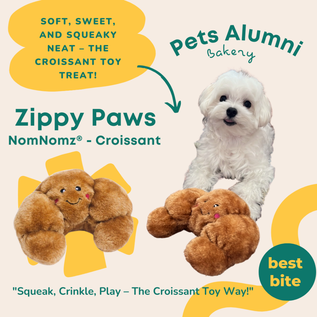 ของเล่นสุนัข ซิปปี้พาวส์ ZippyPaws รูปครัวซ็อง NomNomz® – Croissant
