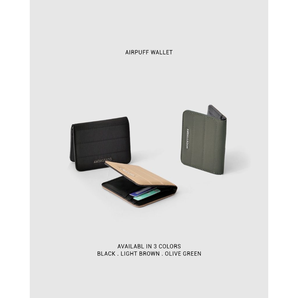 ABDSTORE | Airpuff Wallet - กระเป๋าสตางค์ กระเป๋าตังค์ กระเป๋าเงิน ใส่บัตร ผ้า nylon Japanese A03