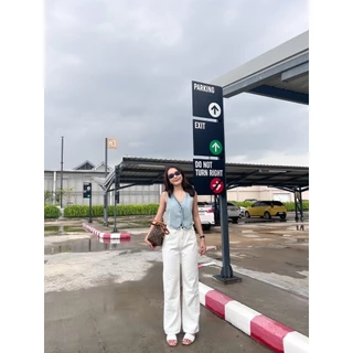 [เก็บโค้ดลด25%หน้าร้าน] instyles_shop "Berlin Jeans" กางเกงยีนส์ขากระบอกกลาง ทรงลิซ่าเอวสูง ผ้ายีนส์แท้ไม่ยืด