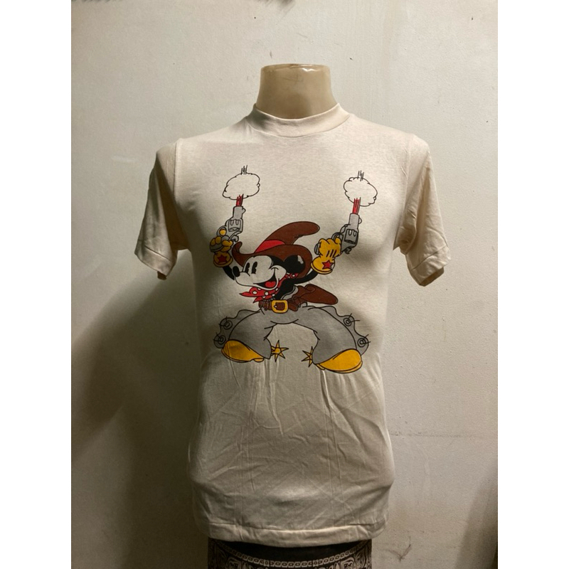 เสื้อยืด ลาย มิกกี้เมาส์ สไตล์วินเทจ