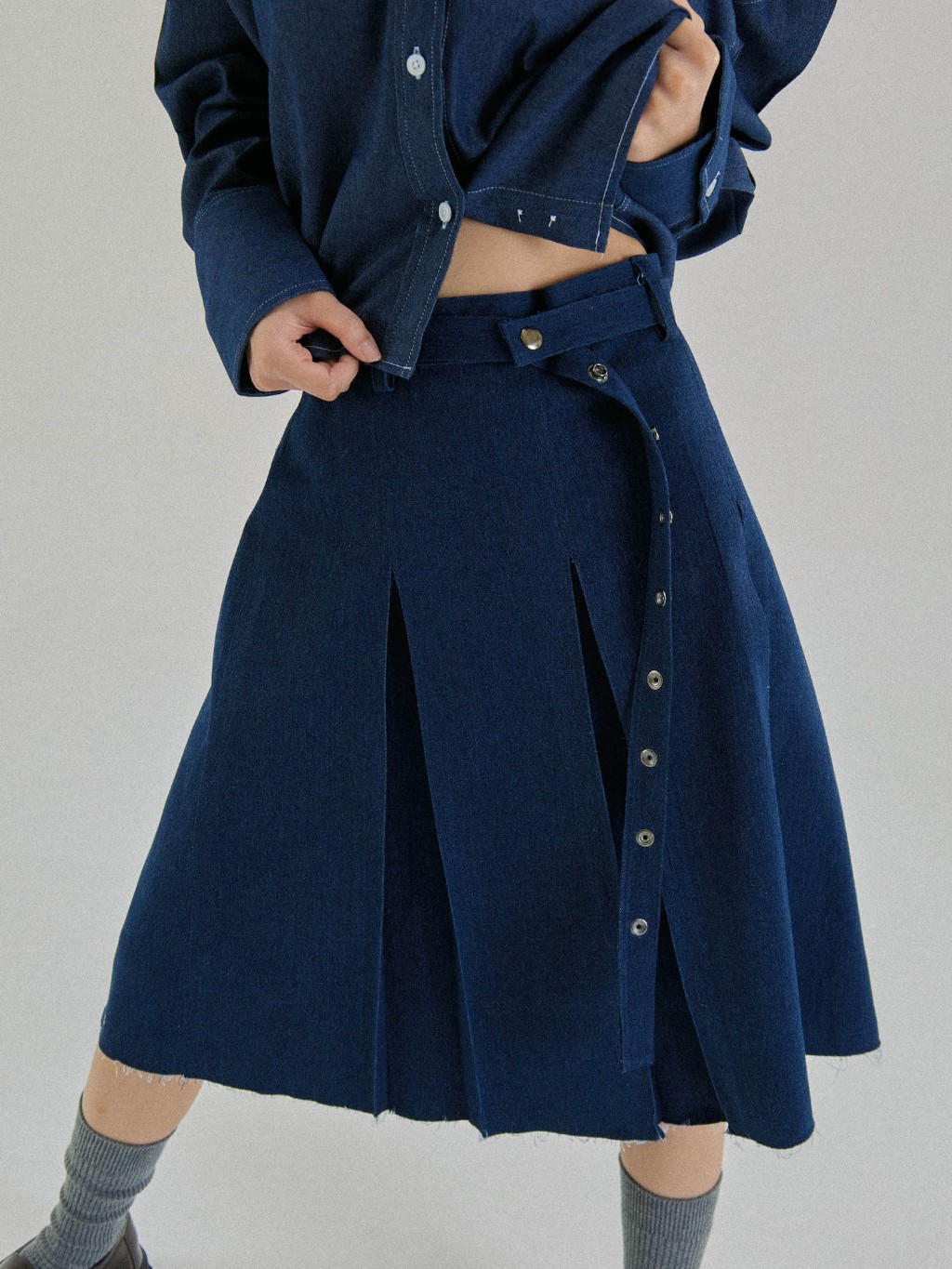 ENDOFMARCH | JOSEY DENIM SKIRT (WITH BELT) กระโปรงยีนส์พร้อมเข็มขัด