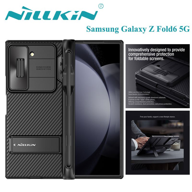 Nillkin เคส เคสโทรศัพท์ Samsung Galaxy Z Fold 6 5G Case Slide Camera Protection Casing with S Pen Slot(SPen NOT Include)