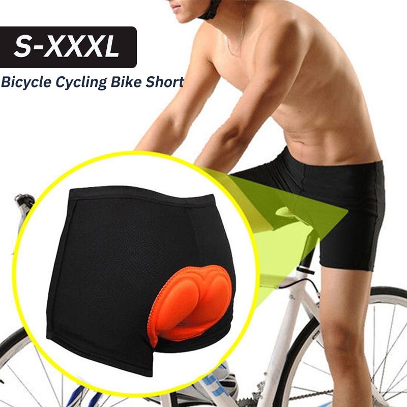 กางเกงปั่นจักรยานชั้นใน กางเกงกีฬา กางเกงขาสั้นขี่ ซิลิโคนหนา 3D Cycling Underwear ระบายอากาศได้ดี