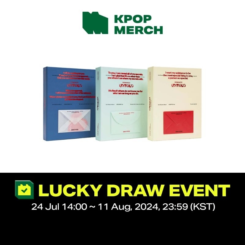 (KPOPMERCH Lucky Draw Event) ENHYPEN - 2nd Full Album [ Romance Untold ]