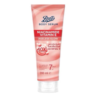 พร้อมส่ง Boots Niacinamide Pro-retinol bodylotion เพื่อผิวเปล่งปลั่ง อ่อนเยาว์ 200 ml