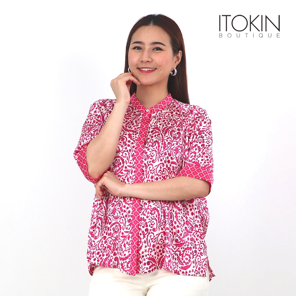 ITOKIN เสื้อเชิ้ตทรงแขนค้างคาว  KYOTO DIVINE SHIRT W5B177