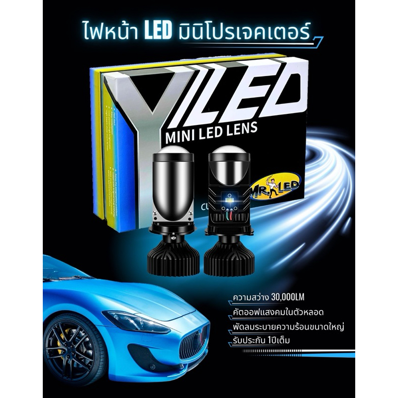 ไฟหน้าLED มินิโปรเจคเตอร์ by MR.LED