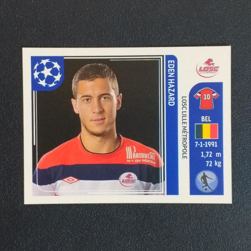 สติ๊กเกอร์นักฟุตบอล RC เอแดน อาซาร์ RC EDEN HAZARD PANINI 2011-2012 UEFA CHAMPIONS LEAGUE STICKERS C