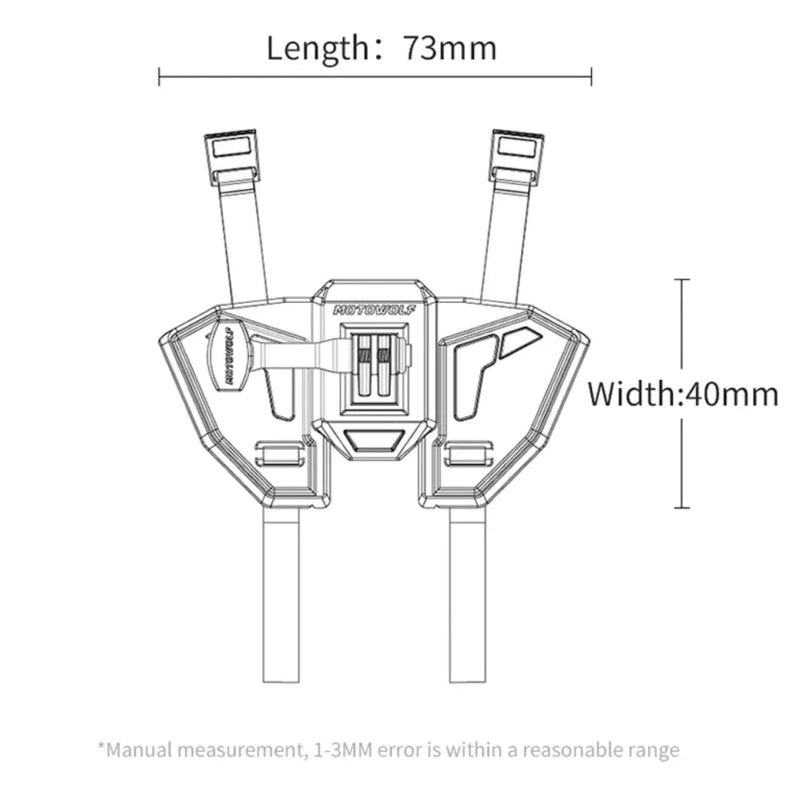 MOTOWOLF MDL 3534 helmet camera mount ที่ติดกล้องติดหมวกกันน็อค thumbnail 10
