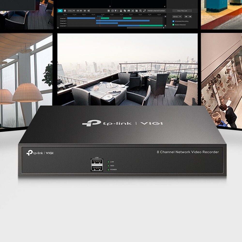 TP-Link เครื่องบันทึกกล้องวงจรปิด Network Video Recorder 8CH รุ่น VIGI NVR1008H
