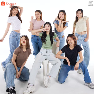 Expogarment เสื้อยืด เบบี้ที Baby Tee เอิร์ธโทน แขนสั้น คอกลม ครอป เอวลอย CROP ผ้าคอตตอน earthtone