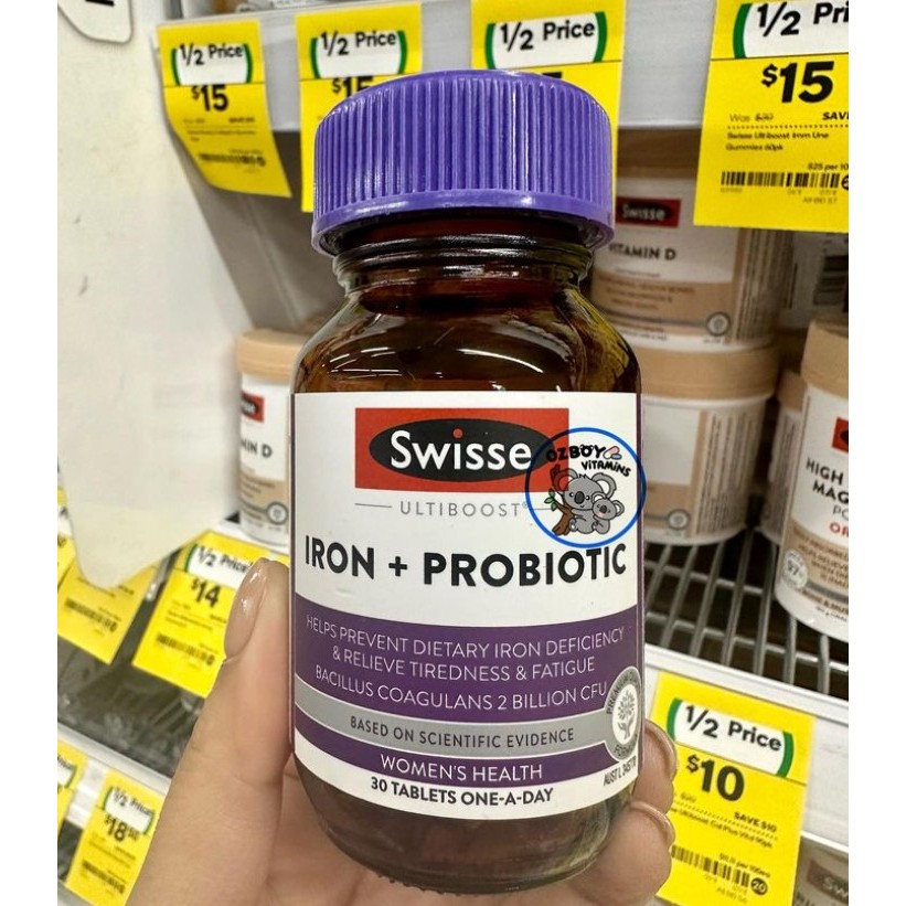Swisse Iron + Probiotic 30 tabs