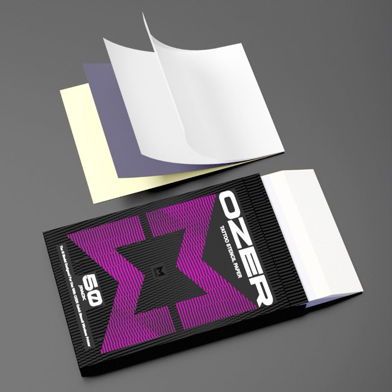 กระดาษลอกลาย OZER TATTOO STENCIL PAPER 50 เเละ 100 เเผ่น