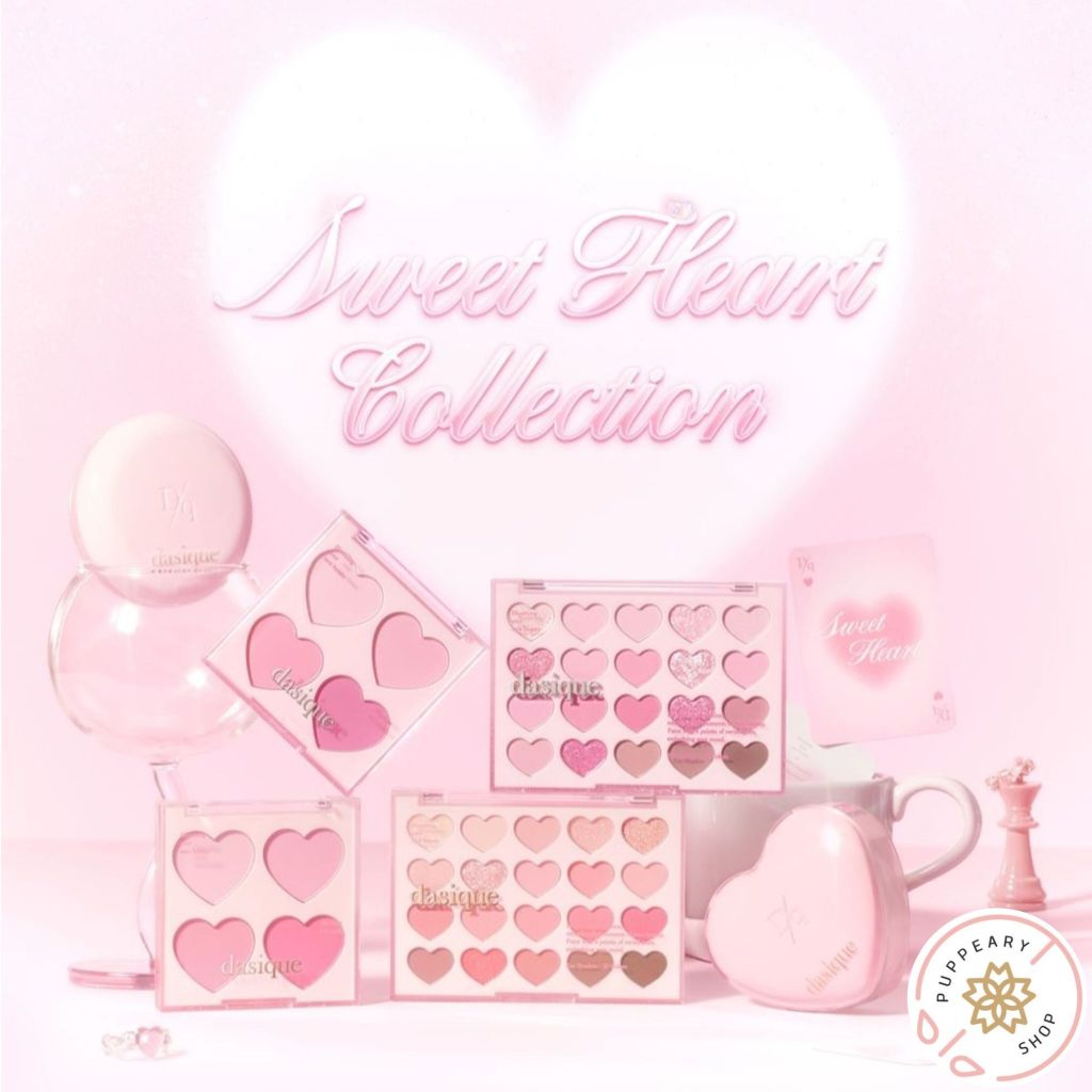 ( แท้/พร้อมส่ง ) DASIQUE SWEET HEART COLLECTION MOOD SHADOW PALETTE/BLENDING MOOD CHEEK