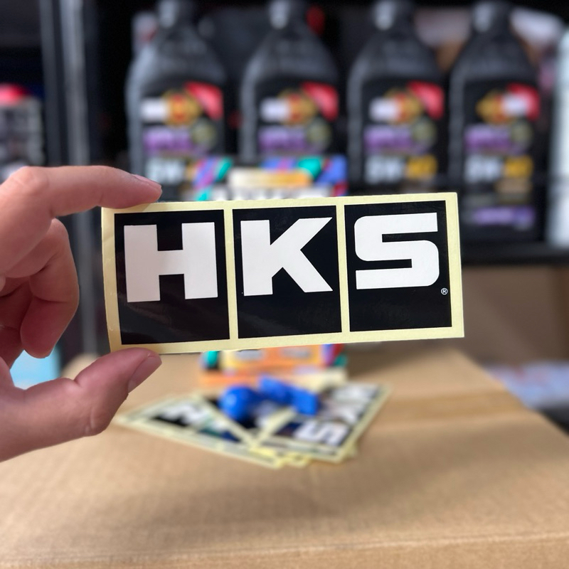 [สติ้กเกอร์แท้] HKS Logo Japan รุ่นใหม่ล่าสุด