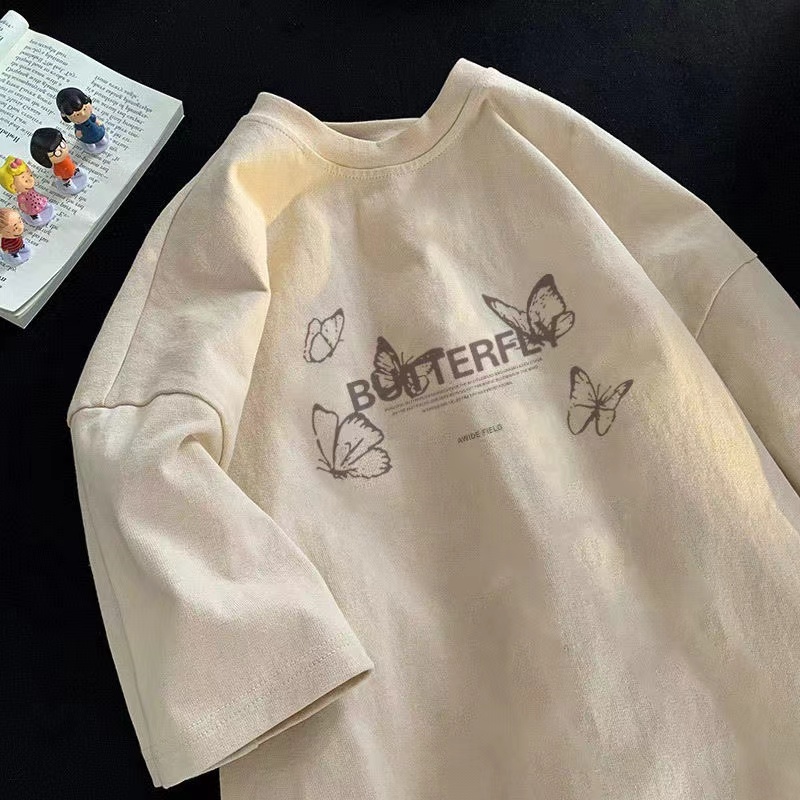 เสื้อยืดแขนสั้น ทรงหลวม ขนาดใหญ่ อเนกประสงค์ แฟชั่นฤดูร้อน สไตล์เกาหลี และอเมริกัน สําหรับผู้หญิง และผู้ชาย