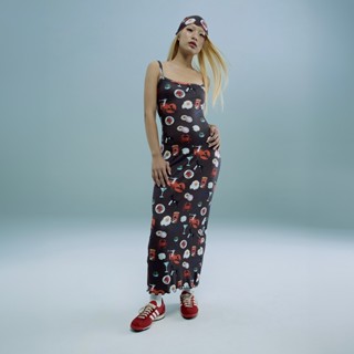 BLACKDOG BKK - RS2401 - printed cami dress - เดรสสายเดี่ยวพิ…