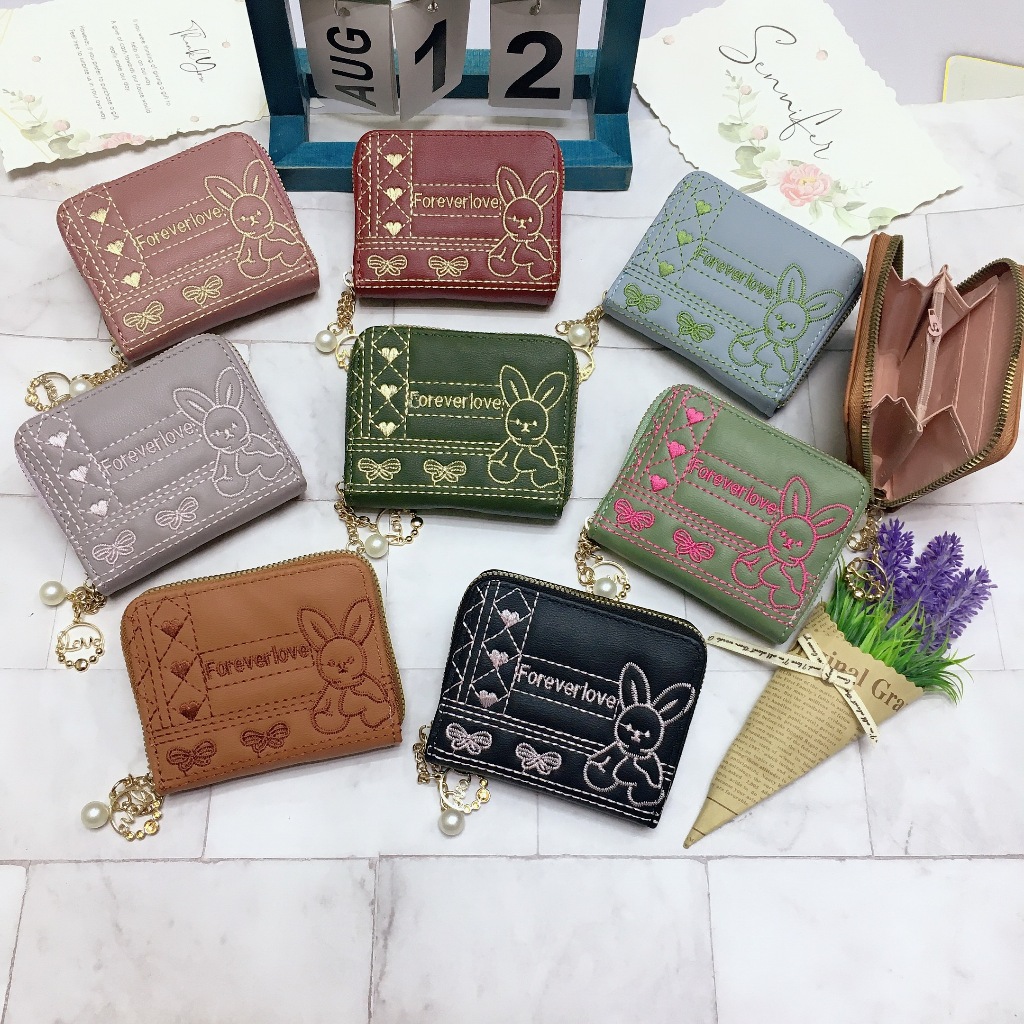 SS34-กระเป๋าสตางค์ผู้หญิงใบสั้น กระเป๋ามาใหม่ .พร้อมส่งในไทย. กระเป๋าสตางค์
