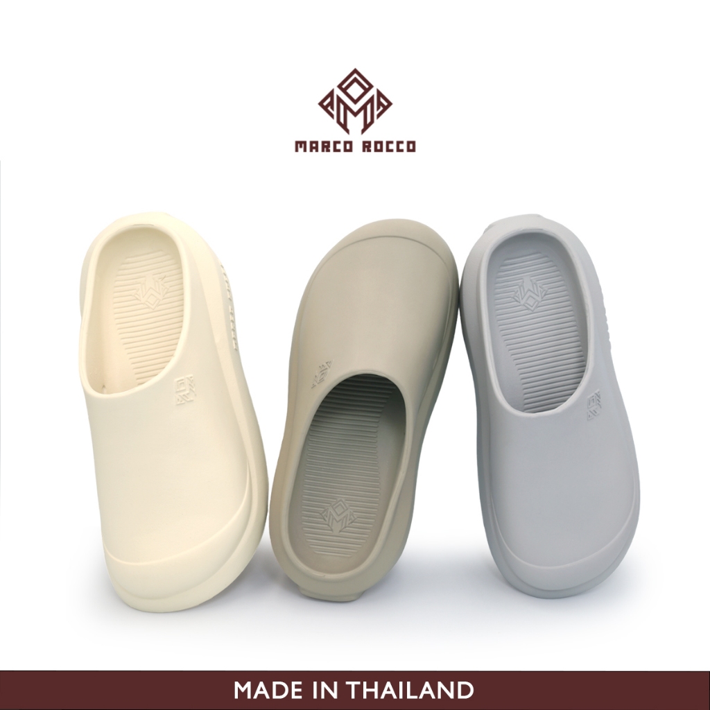 Marco Rocco รองเท้าแตะแบบสวม แฟชั่นผู้หญิง EVA พื้นหนากันลื่น พื้นนุ่ม MR8017 ้เสริมส้นเท้าได้ดี