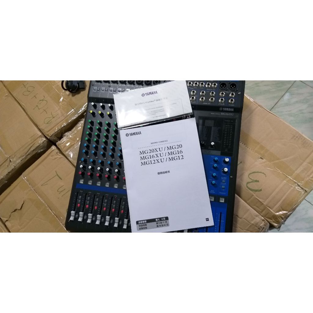 Mixer Yamaha MG-16XU มิกเซอร์ 16 ช่อง 8 MIC/4 STEREO มี Effect SPX 24 เสียงใสๆ สามารทำอินเตอร์เฟสได้