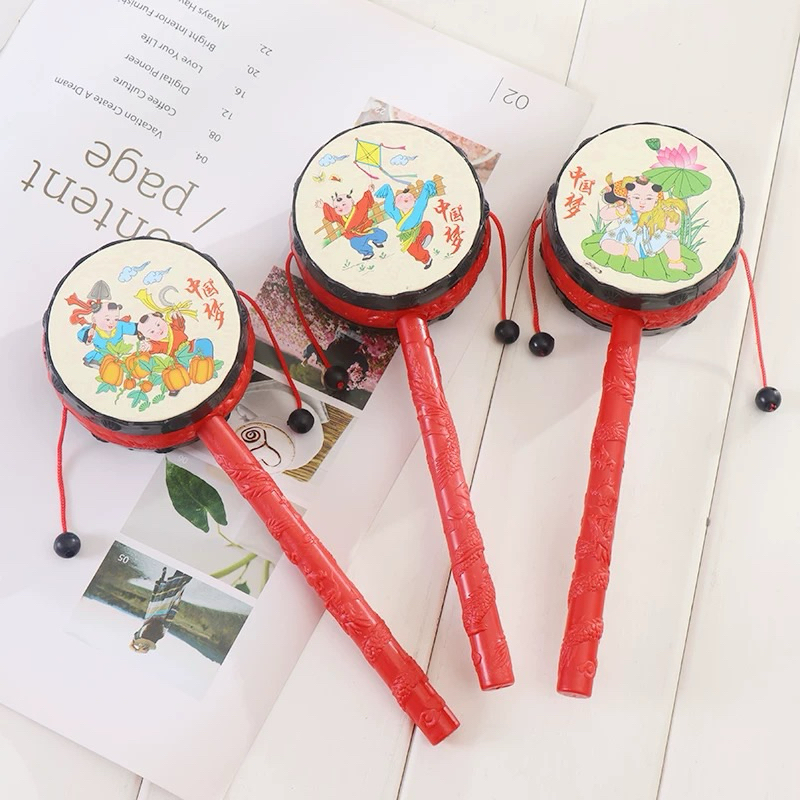 [พร้อมส่ง] กลองป๋องแป๋ง ป๋องแป๋งจีน ของเล่นโบราณ