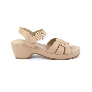 TREND รองเท้าหนัง PU/รองเท้าส้นสูง ส้น 5.6 CM. รุ่น ATHENS สี OVALTINE | รองเท้าส้นสูง ผู้หญิง