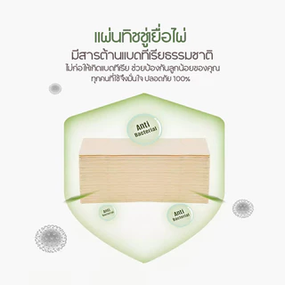COCOFON Organic Tissue Pack4 โคโคฝน กระดาษเช็ดหน้า หนา2ชั้น 150แผ่น x 4ห่อ พรีเมี่ยม ออร์แกนิค ทิชชู่