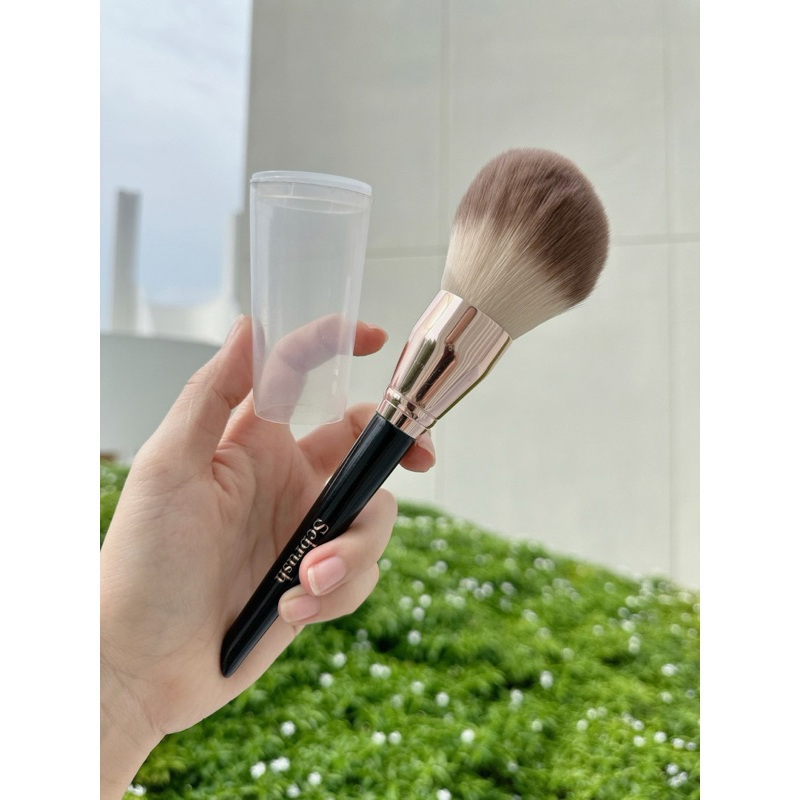 แปรงลงแป้ง scbrush พร้อมปลอกปิด