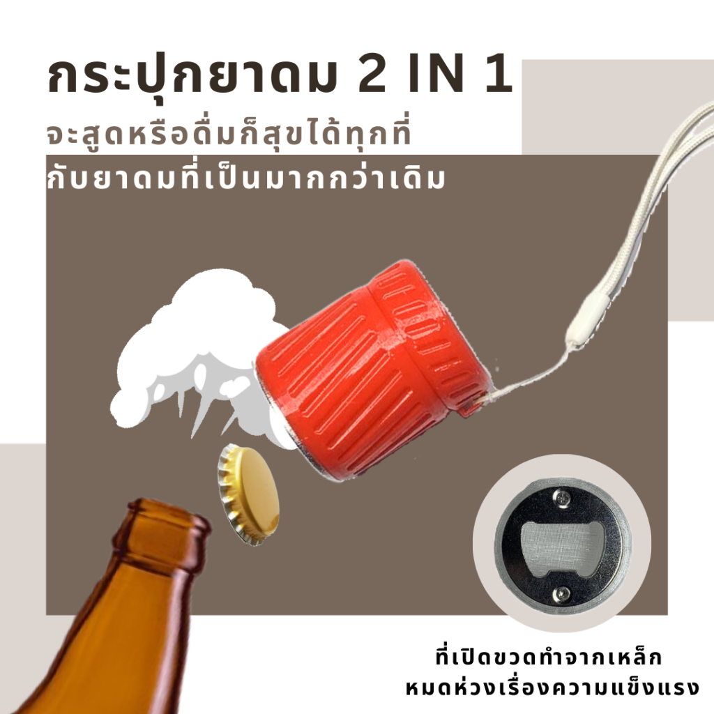 กระปุกยาดม 2 in 1สามารถใช้กับ ฝายาดมหงส์ไทยแบบพับ และ ตะแกรงยาดมกันไส้ทะลัก (ไม่รวมยาดม)