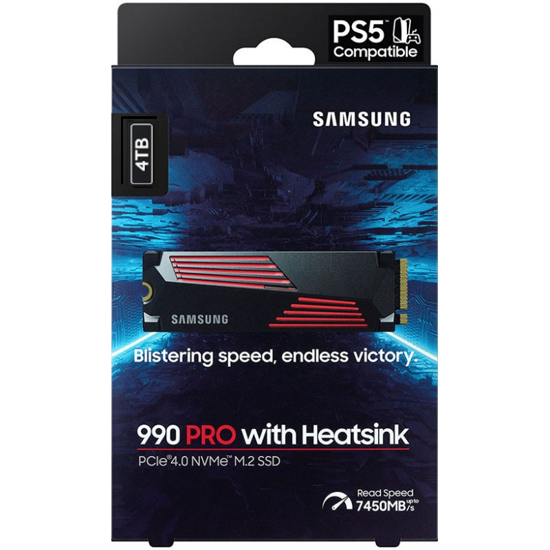 Samsung 4TB 990 PRO M.2 NVMe SSD with Heatsink