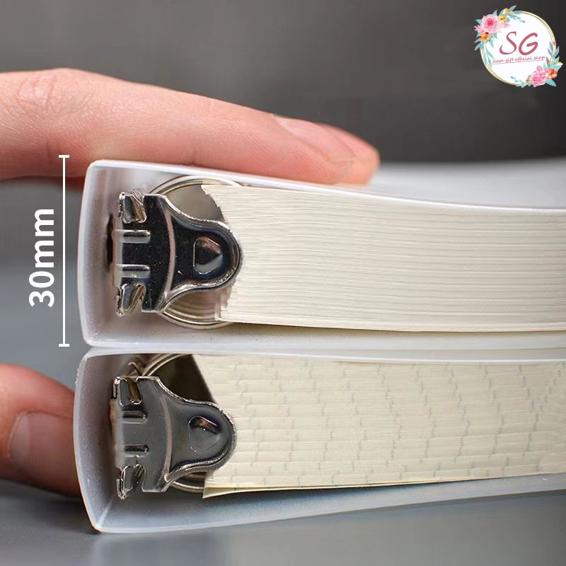 ปกสมุดโน๊ต ปกแฟ้ม DIY ถอดได้ แบบเจาะรู พลาสติก PP ลดสันห่วงช่วงกลาง ทำให้เขียนง่าย ไม่รวมกระดาษ - รูปที่ 5