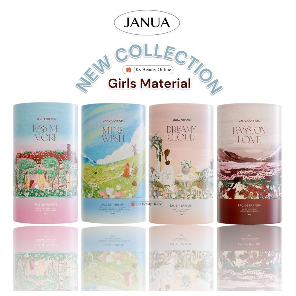 *น้ำหอมแจนยัวร์ คอลเลคชั่นใหม่ มีให้เลือก 4 กลิ่น 4 สไตล์ Janua Girls Material Collection
