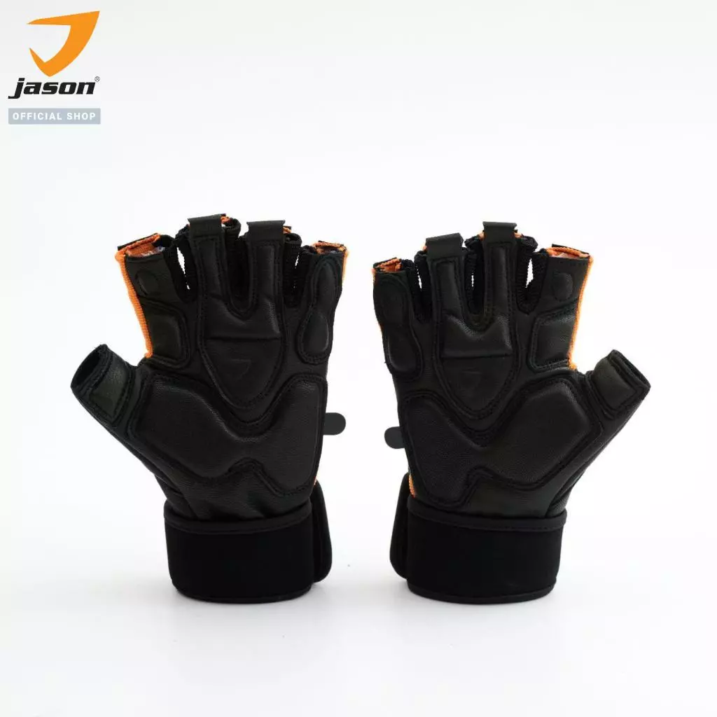 [NEW] JASON X-Fuel II - เจสัน ถุงมือยกน้ำหนัก หนังแท้ SBR หนา 5มม. (10JS00216) thumbnail 9