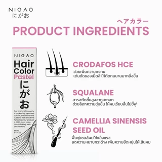 [ฟรี Developer] NIGAO Hair Color PP.01 Pink Cherry Blossom | นิกาโอะ ครีมเปลี่ยนสีผม สีพาสเทล สีชมพู 100 mL