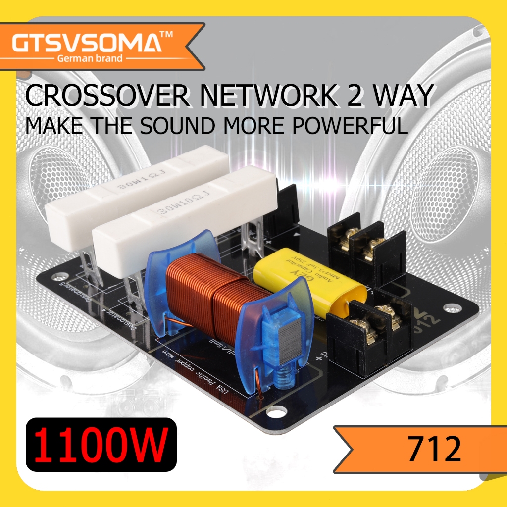 GTSVSOMA™ 712 เนทเวิคร์2ทาง เน็ตเวิร์คกลางแหลม 1100W crossover network2ทาง กลางแหลม network2way pcb 