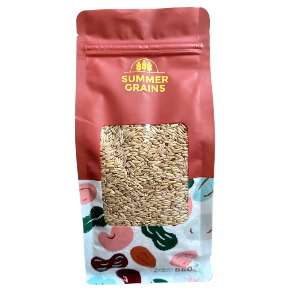ข้าวโอ๊ตเต็มเม็ดสำหรับหุง Whole Oat Groats NON-GMO 500-1000g จาก SummerGrains