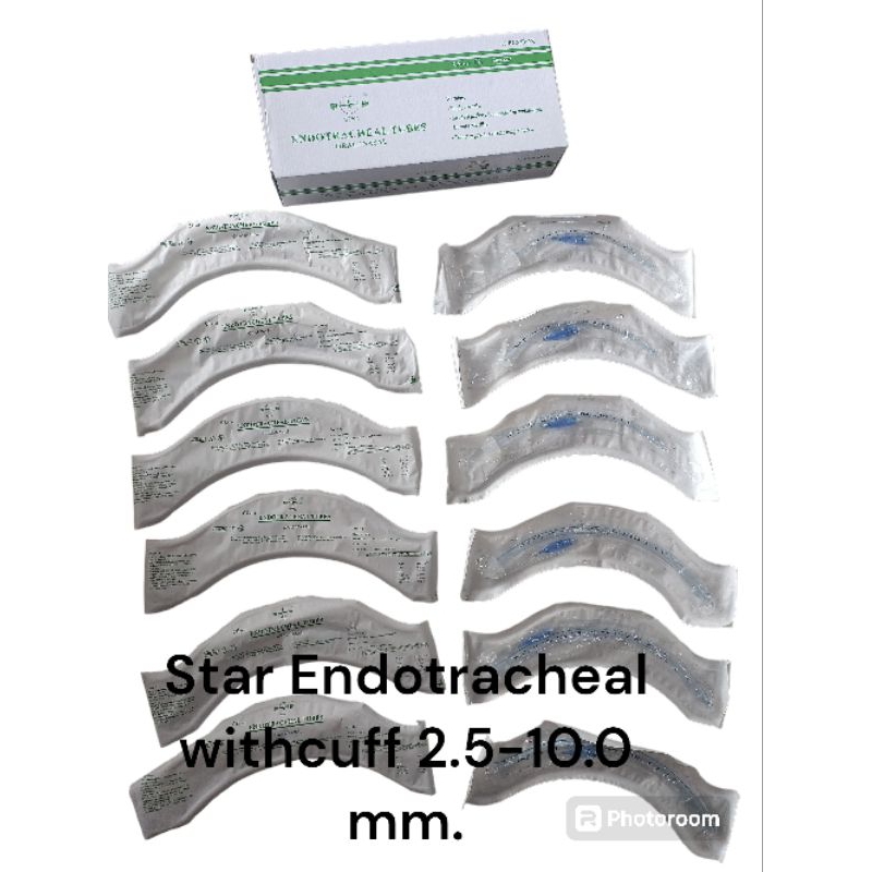 Star Endotracheal with cuff tube 2.5-10.0 /10 ชิ้นต่อกล่อง