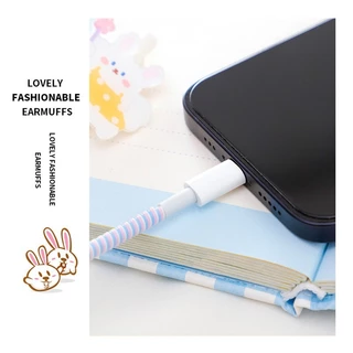 1.4m เลเซอร์สี USB สายชาร์จข้อมูลป้องกัน ป้องกันการแตกหักฤดูใบไม้ผลิเชือกป้องกันสำหรับสายไฟเชือกหูฟังเครื่องม้วนกระสวย